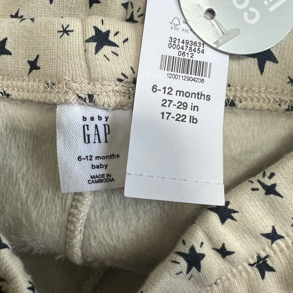 GAP Baby Girls' Cozy Leggings Bottoms 6-12 Month “Moonstone” Sherpa Lined